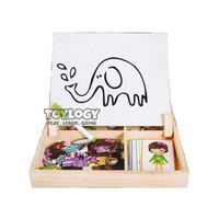 Gambar Mainan Kayu Edukasi Wooden Easel Magnetic Writing Board Papan Tulis dari Toylogy undefined 5 Tokopedia