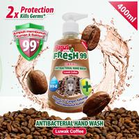 Gambar BAGUS FRESH 99 ANTIBACTERIAL HAND WASH LUWAK COFFEE 400 ML dari Beli - Beli Shop undefined 3 Tokopedia