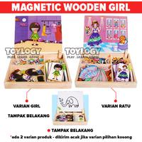 Gambar Mainan Kayu Edukasi Wooden Easel Magnetic Writing Board Papan Tulis dari Toylogy undefined 1 Tokopedia