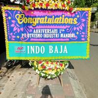 Gambar Jual karangan bunga papan selamat & sukses jl raya CBL Doel Florist - Merah, uk 2mx125cm dari Si doel Florist Bekasi undefined 5 Tokopedia
