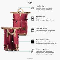 Gambar TAS BACKPACK WANITA CEWEK ORIGINAL / RANSEL SEKOLAH KULIAH / TAS ANAK - Hitam dari HEYLOOK PROJECT undefined 3 Tokopedia