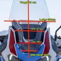 Gambar visor custom model Afrika twin dari wl aksesoris motor undefined 1 Tokopedia
