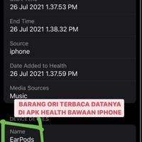Gambar Handsfree/headset/earpods iPhoneX original copotan dari iPhone 8 ibox dari bellacelular undefined 4 Tokopedia