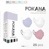 Gambar Masker Medis Pokana Fashion Series 4Ply White - Grey Fiery Red dari Rumah Masker Citra undefined 3 Tokopedia