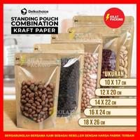 Gambar STANDING POUCH VARIAN KOMBINASI TRANSPARAN - KEMASAN MAKANAN SATUAN - CLEAR - FOIL, 25 X 30CM dari kilat packing undefined 3 Tokopedia