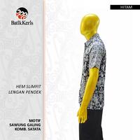 Gambar Batik Keris Hem Slimfit Lengan Pendek Sawunggaling Komb Satata - Maroon, M dari BATIK KERIS OFFICIAL undefined 5 Tokopedia