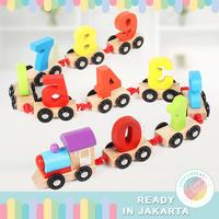 Gambar JKT Wooden Number Train Mainan Balita Puzzle Kayu Anak Bayi Edukasi dari shoponebaby undefined 2 Tokopedia