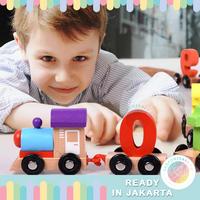 Gambar JKT Wooden Number Train Mainan Balita Puzzle Kayu Anak Bayi Edukasi dari shoponebaby undefined 5 Tokopedia