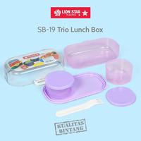 Gambar Kotak Tempat Makan Lion Star Trio Lunch Box Sb-19 Tempat Bekal Murah dari Cahaya Houseware undefined 2 Tokopedia