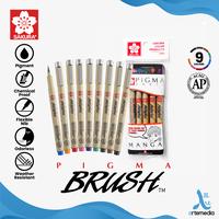 Gambar Brush Pen Sakura Pigma Brush Pigment Ink Pena Kuas Warna - BLACK dari Artemedia_NEW undefined 1 Tokopedia