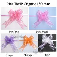 Gambar Pita Tarik Organdi Besar 50 mm, Pita Buket Bunga - Kuning dari Heppyshop Heppyshop undefined 3 Tokopedia