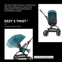 Gambar Stroller Cabin Cybex Eezy S Twist 2 / Kereta Dorong Bayi - River Blue dari ModernMoms undefined 4 Tokopedia