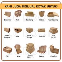 Gambar PAPER LUNCH BOX KECIL COKLAT KRAFT KEMASAN KOTAK NASI XS 12 7 5 cm dari LC room undefined 4 Tokopedia