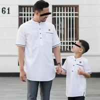 Gambar BAJU KOKO SET PRIA DEWASA DAN ANAK PAKAIAN MUSLIM COUPLE AYAH DAN ANAK - Dewasa putih, S dari Gudangclothing.id undefined 5 Tokopedia