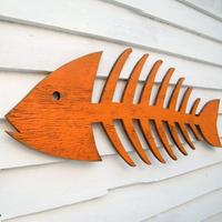 Gambar nautical decor skeleton fish - skeleton fish wall decor - dekorasi dari puitikaltd undefined 1 Tokopedia