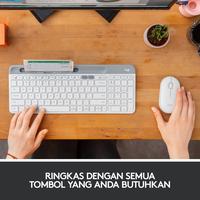 Gambar Logitech K580 Keyboard Slim MultiDevice Wireless Bluetooth - Off White dari Logitech Official Store undefined 4 Tokopedia