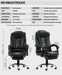 Gambar Triumph kursi bos / kursi pemimpin / kursi kantor / kursi canggih - hitam baja dari Triumph International undefined 5 Tokopedia