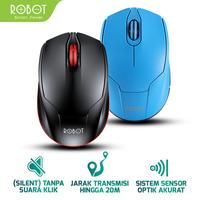 Gambar MOUSE WIRELESS ROBOT M310 SILENT - Hitam dari ILDA COMPUTER JKT undefined 2 Tokopedia