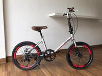 Gambar Sepeda Minion 20 inch BNB Vicky 6 speed Lipat Stang Disc Brake Garansi - Red dari Sepeda dan Motor Listrik undefined 3 Tokopedia