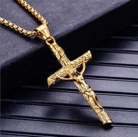 Gambar Kalung Salib Yesus Titanium | Kalung Katolik Keren Elegan Stylish - Gold dari Alpha-Omega.id undefined 4 Tokopedia
