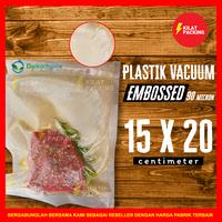 Gambar PLASTIK VACUUM VACUM VAKUM BAG MAKANAN POLOS EMBOSSED EMBOS - 15x20 - EMBOSS HITAM dari kilat packing undefined 4 Tokopedia