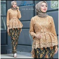 Gambar set kebaya brokat aurora (ada variasi warna&ukuran) - Ijo botol, Atasan saja dari Sovhia_Kebaya undefined 1 Tokopedia