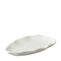 Gambar Plate / Piring Saji / Kue Jenggala Banana Leaf 15x8,5x2cm Putih dari Jenggala Keramik Bali undefined 2 Tokopedia