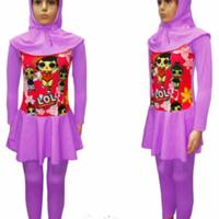 Gambar BAJU RENANG MUSLIM ANAK TK-SD USIA 2 -12 THN...GAMBAR KARTUN.RANDOM - 12 - 18 bln dari popi shop83 undefined 4 Tokopedia