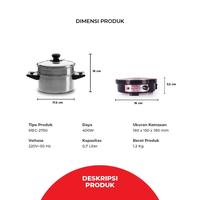 Gambar MASPION MEC 2750 Multi Cooker Alat Masak Serbaguna Panci Elektrik dari QuinGo undefined 5 Tokopedia