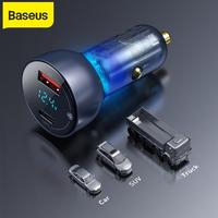 Gambar BASEUS 65W CAR CHARGER MOBIL FAST CHARGING TYPE C PD+USB QUICK CHARGER - Not cable dari D&D-oLshop undefined 3 Tokopedia
