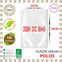 Gambar PLASTIK VAKUM MAKANAN POLOS 23x34 cm - Vacuum Bag POLOS - 100PCS/PAK dari Metta OL Shop undefined 1 Tokopedia