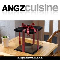 Gambar Wadah Tempat Kotak Kue Box Kue Warna Hitam Mika Hantaran Lamaran Nikah - 22x22x16cm dari ANGZCOMMERZ undefined 2 Tokopedia