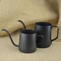 Gambar Teko Kopi 350ml Leher Angsa V60 PourOver Coffee Kettle Gooseneck Ketel - black+tutup dari Accera Store undefined 4 Tokopedia