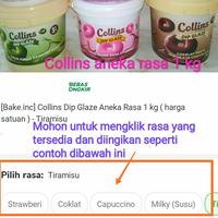 Gambar [Bake.inc] Collins Dip Glaze Aneka Rasa 1 kg ( harga satuan ) - Taro ( Talas ) dari Bake-inc undefined 3 Tokopedia