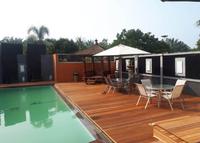 Gambar Lantai kayu Outdoor decking Bengkirai Jumbo 2,5 x 14,5 x 100up cm/pcs dari Lantai kayu Bandung undefined 2 Tokopedia