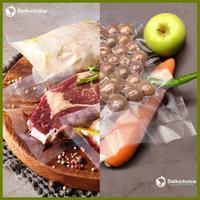 Gambar Plastik Vacuum Bag POLOS / EMBOSS DELKOCHOICE SEALER MAKANAN / SATUAN - Polos 80mic, 23cm x 34cm dari Sultan Packing undefined 2 Tokopedia