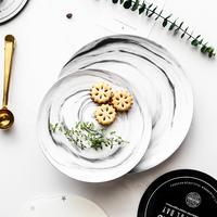 Gambar Marble Plate / Piring Makan / Piring Keramik dari SYLA Home undefined 2 Tokopedia