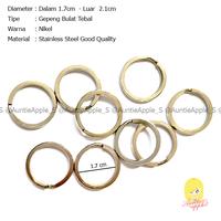 Gambar RING GANTUNGAN KUNCI DIAMETER 17MM/RING GEPENG BULAT TEBAL STAINLESS dari Uncle Berry undefined 2 Tokopedia