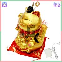 Gambar Patung Kucing Hoki Keberuntungan Rejeki Maneki Neko Lucky Cat Baterai dari Asesoris_Natal undefined 3 Tokopedia