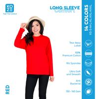 Gambar RED LONGSLEEVE KAOS POLOS KOZE COMBED 30s XXXL dari KOZE JAKARTA undefined 1 Tokopedia