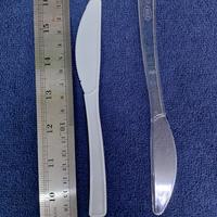 Gambar Pisau Steack Barberque / Pisau Plastik Putih Bening Fim - Putih, PISAU isi 25 pc dari Mickey.Plastik undefined 4 Tokopedia