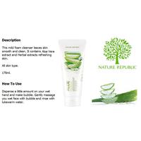 Gambar NATURE REPUBLIC Fresh Herb Aloe Cleansing Foam 170ml dari Korea Beauty Stuff undefined 2 Tokopedia