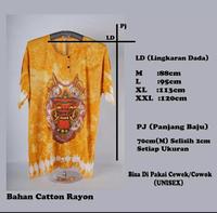 Gambar baju barong terbaru motif abstrak/baju barong bali/baju lukis bali - Biru, L dari gulaweh undefined 5 Tokopedia