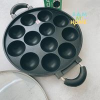 Gambar Panci Cetak Telur Kue / Takoyaki 12 lubang - Teflon Anti Lengket - Pan dari Sam At Home Official undefined 1 Tokopedia