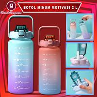Gambar Botol Minum Motivasi dengan Penanda Waktu Kapasitas Besar - BP001 - BP004-PINK BIRU dari glamgorgeous undefined 1 Tokopedia