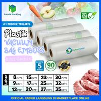 Gambar PLASTIK VACUM MAKANAN DELKOCHOICE ROLL POLOS/ EMBOSS ROLL - SACHET ALU ROLL, 15 CM dari PabrikPacking undefined 4 Tokopedia