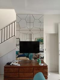 Gambar Backdrop TV kaca cutting/kaca corak/kaca motif/kaca cermin 5 dari sunan interior undefined 3 Tokopedia