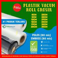 Gambar PLASTIK VACUM VACUUM VAKUM ROLL POLOS / EMBOSS DELKOCHOICE SATUAN 12CM - SACHETROLL 12CM dari kilat packing undefined 4 Tokopedia