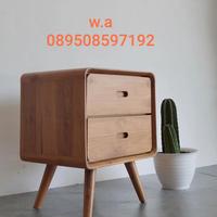 Gambar nakas 2 laci kayu jati / bedside table dari Miftah Antique Furniture undefined 2 Tokopedia
