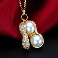 Gambar Kalung TITANIUM Kacang Mutiara Elegan Perhiasan Anti Luntur&Anti Karat - Kuning dari MarkasNYATitaniumACC undefined 3 Tokopedia